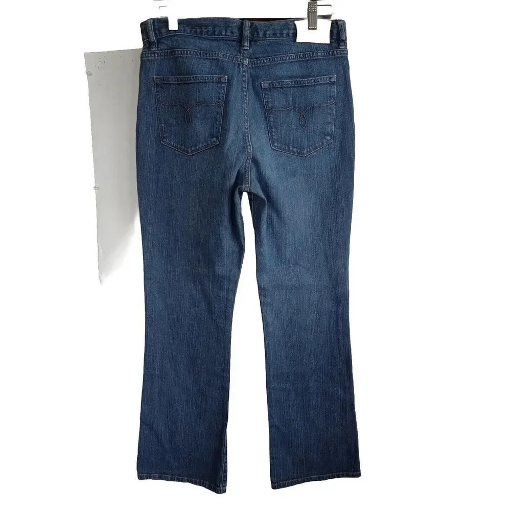 LRL Lauren Jeans Co. Women's 6 Denim Pants Inseam 30 Classic Straight‎ Blue